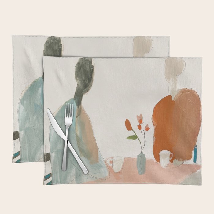 Abstract Cafe Stillness Placemat Gallery Image 1