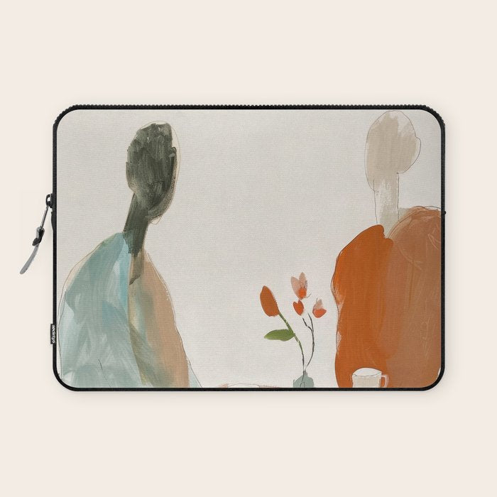 Abstract Cafe Stillness Laptop Sleeve Gallery Image 1