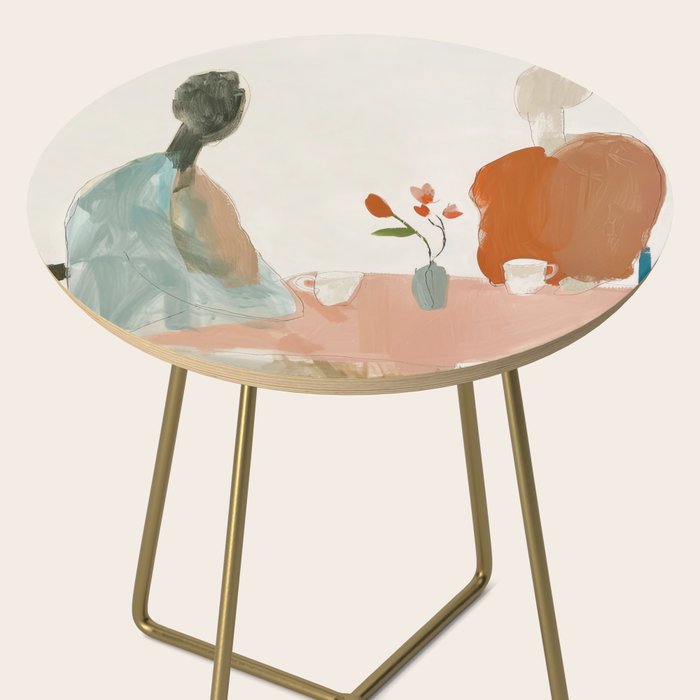 Abstract Cafe Stillness Side Table Gallery Image 2