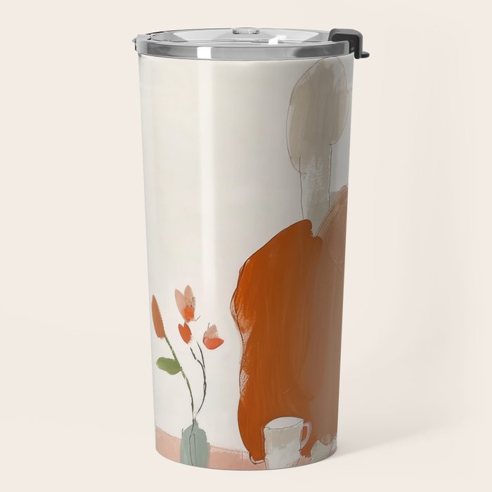 Abstract Cafe Stillness Travel Mug Gallery Image 2