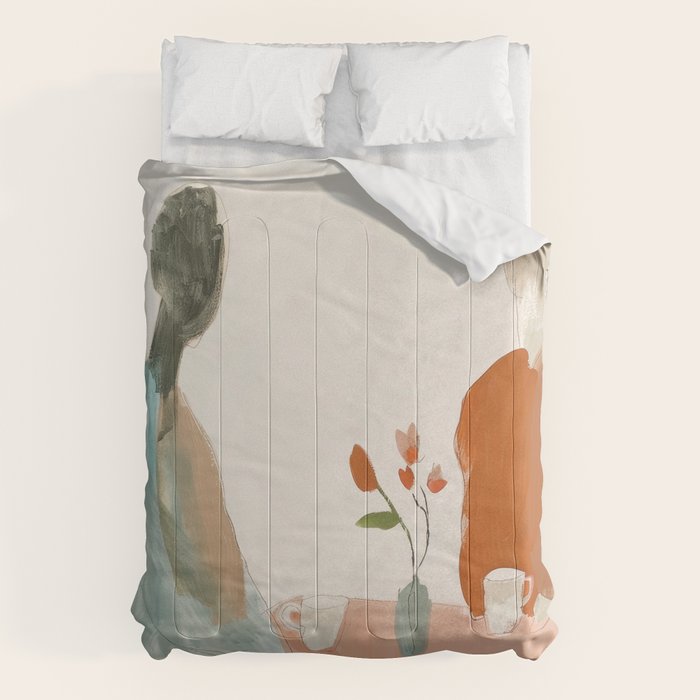 Abstract Cafe Stillness Comforter Gallery Image 6