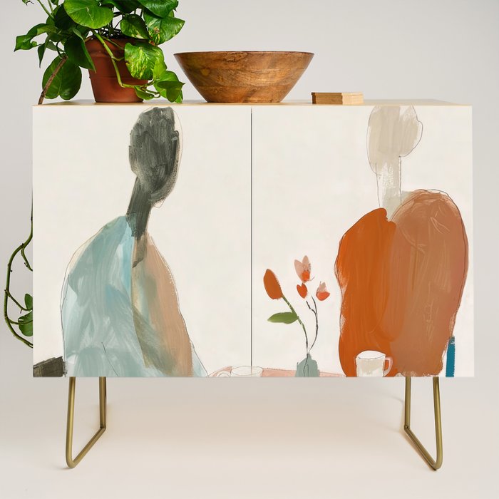 Abstract Cafe Stillness Credenza Gallery Image 1