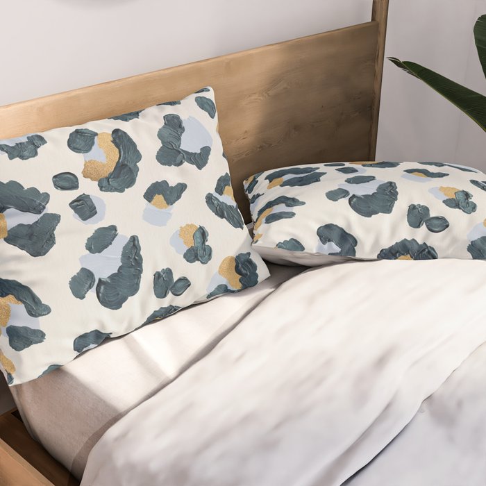 Snow Leopard Print Pillow Sham Gallery Image 2