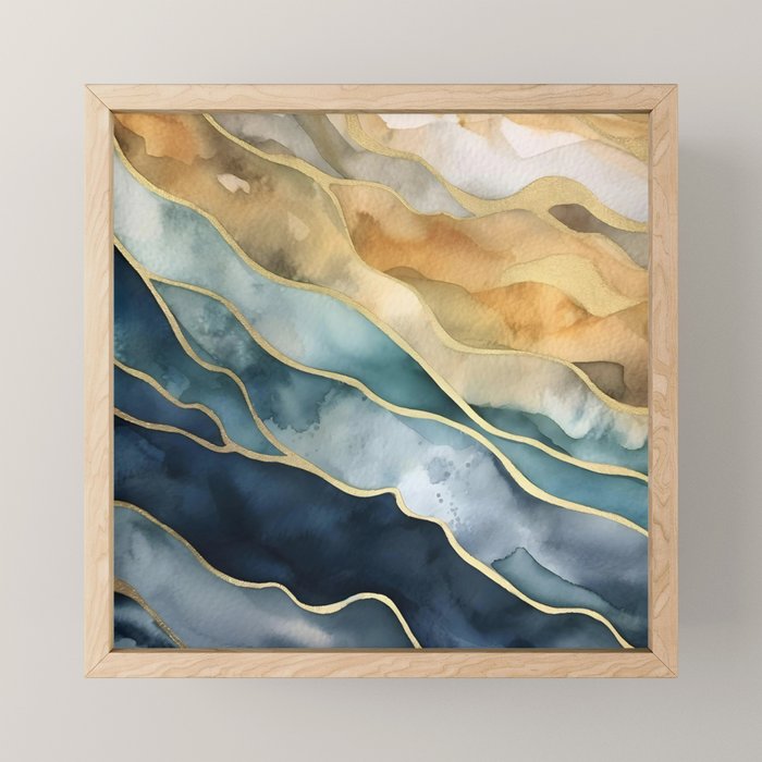 Earthy Tides Mini Art Print Gallery Image 1