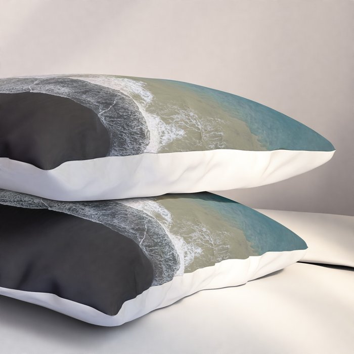  Iceland's Black Sand Beach Landscapes Pillow Sham Gallery Image 3