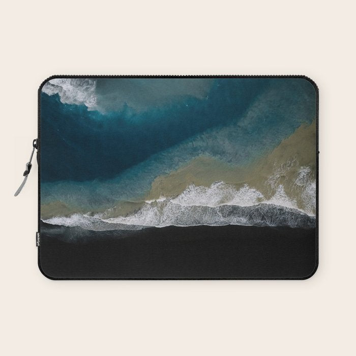  Iceland's Black Sand Beach Landscapes Laptop Sleeve Gallery Image 1