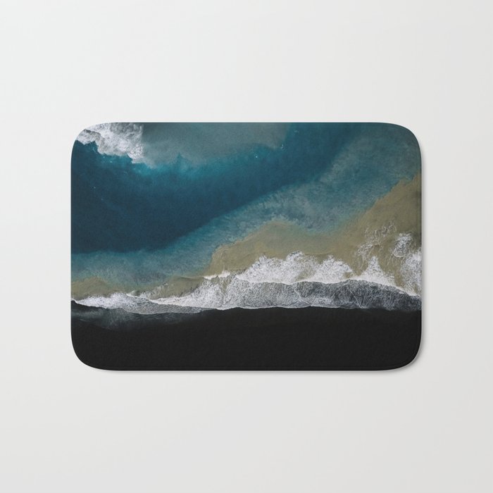  Iceland's Black Sand Beach Landscapes Bath Mat Gallery Image 1