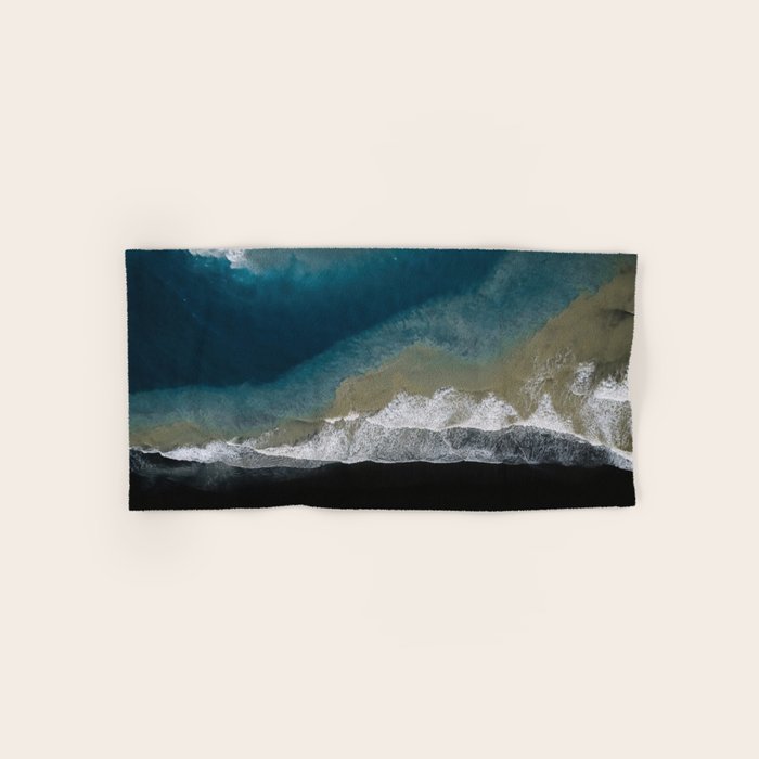  Iceland's Black Sand Beach Landscapes Bath Towel Gallery Image 1