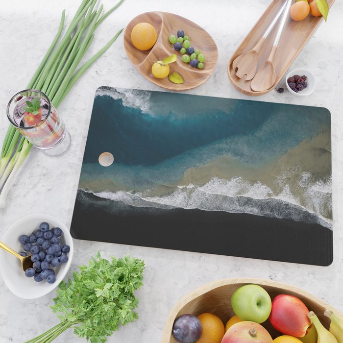  Iceland's Black Sand Beach Landscapes Cutting Board Gallery Image 2