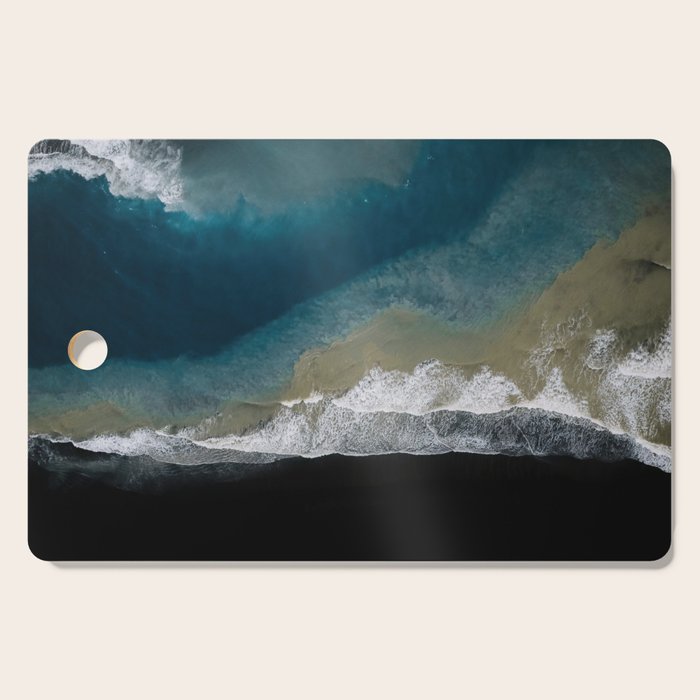  Iceland's Black Sand Beach Landscapes Cutting Board Gallery Image 1