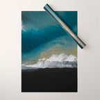  Iceland's Black Sand Beach Landscapes Wrapping Paper Gallery Image 1