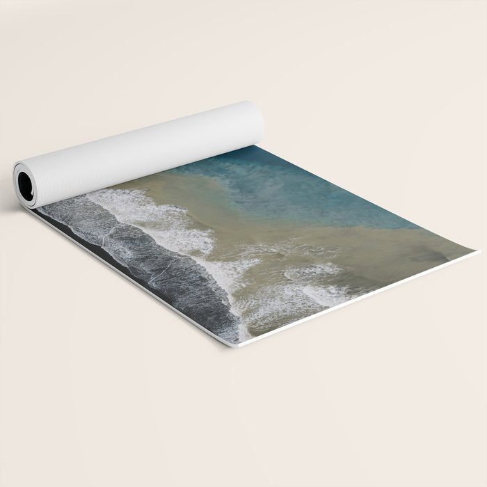  Iceland's Black Sand Beach Landscapes Yoga Mat Gallery Image 2
