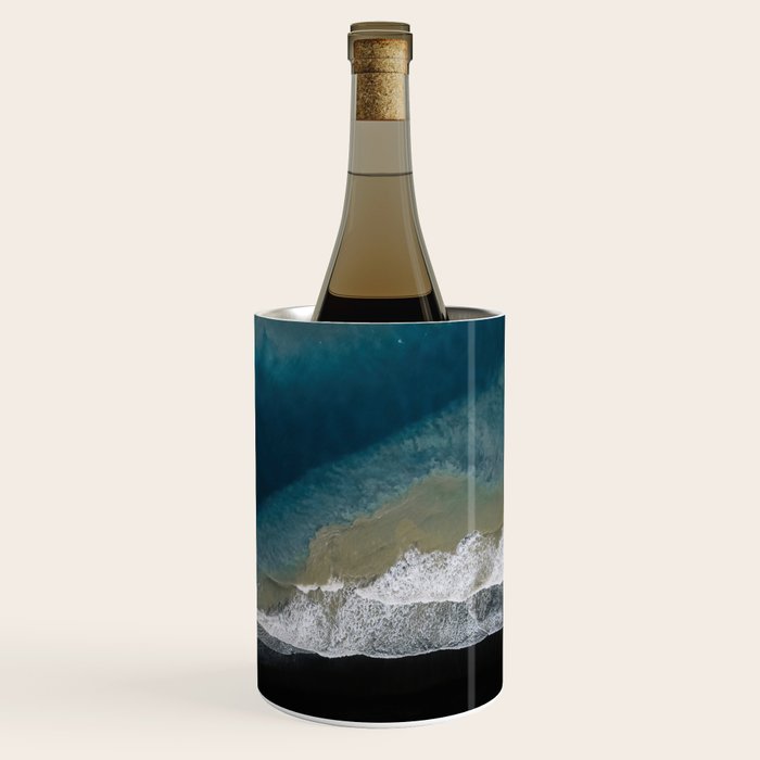  Iceland's Black Sand Beach Landscapes Wine Chiller Gallery Image 1