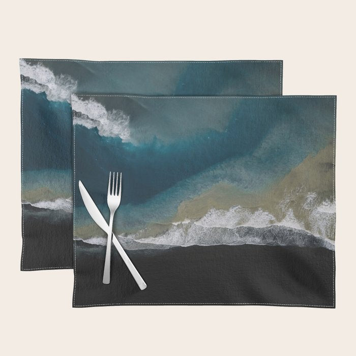  Iceland's Black Sand Beach Landscapes Placemat Gallery Image 1