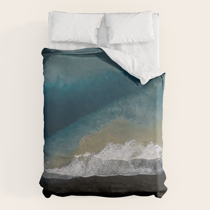  Iceland's Black Sand Beach Landscapes Duvet Cover Gallery Image 6