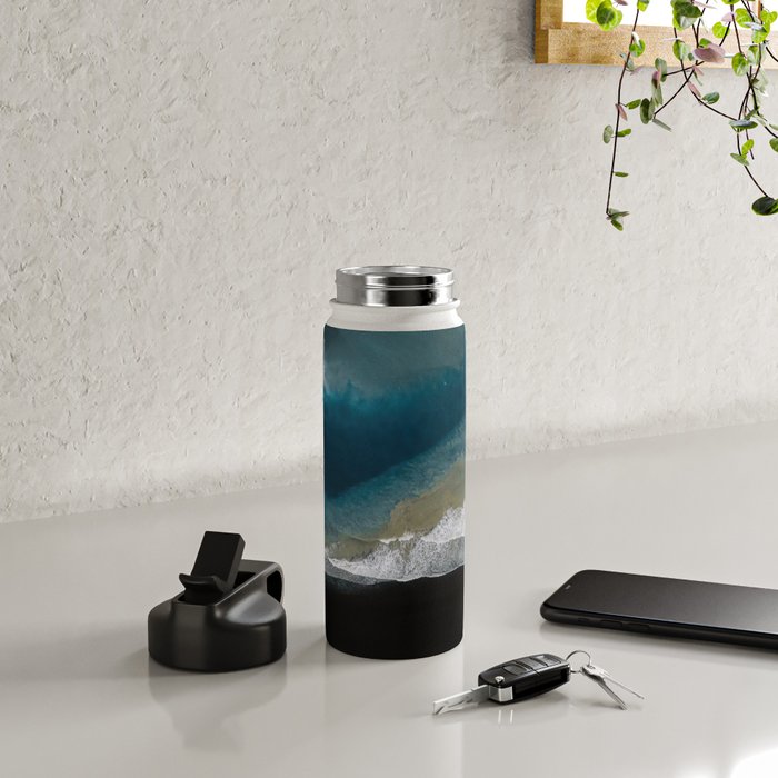  Iceland's Black Sand Beach Landscapes Water Bottle Gallery Image 4