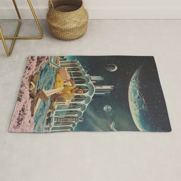 a Postcard from year 2345 Rug Gallery Image 1