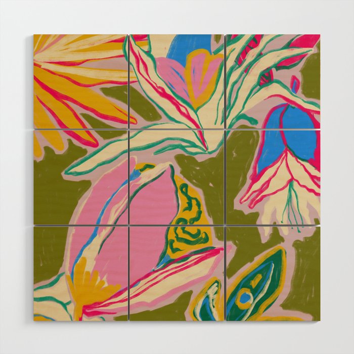 TROPICAL GARDEN Wood Wall Art Gallery Image 1