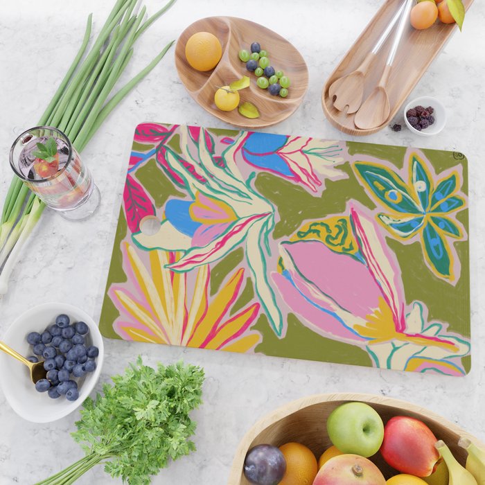 TROPICAL GARDEN Cutting Board Gallery Image 2