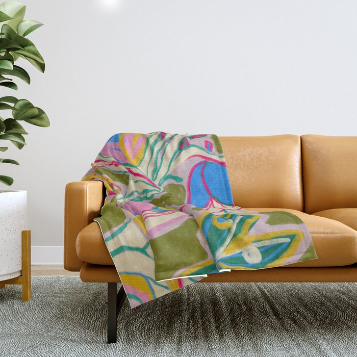 TROPICAL GARDEN Throw Blanket Gallery Image 1