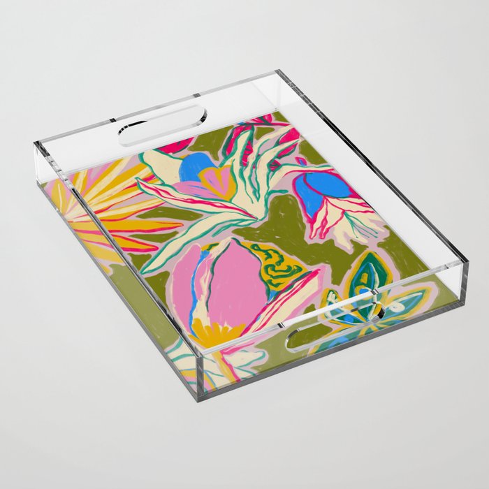 TROPICAL GARDEN Acrylic Tray Gallery Image 1