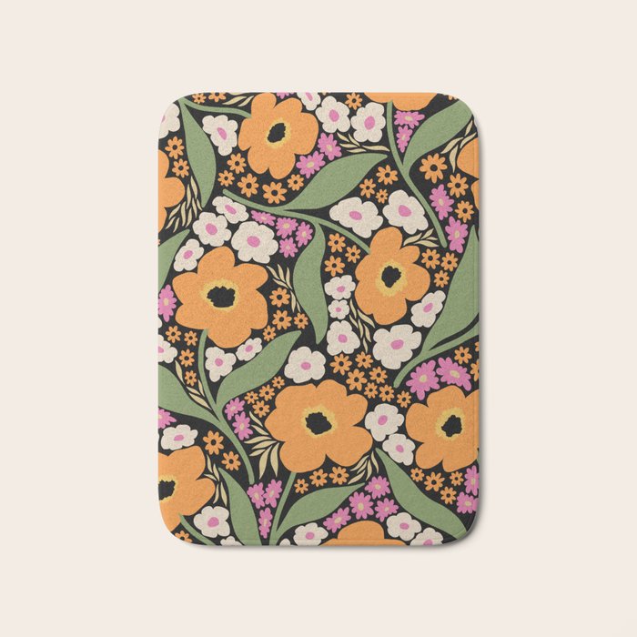 Floral pattern III Bath Mat Gallery Image 1