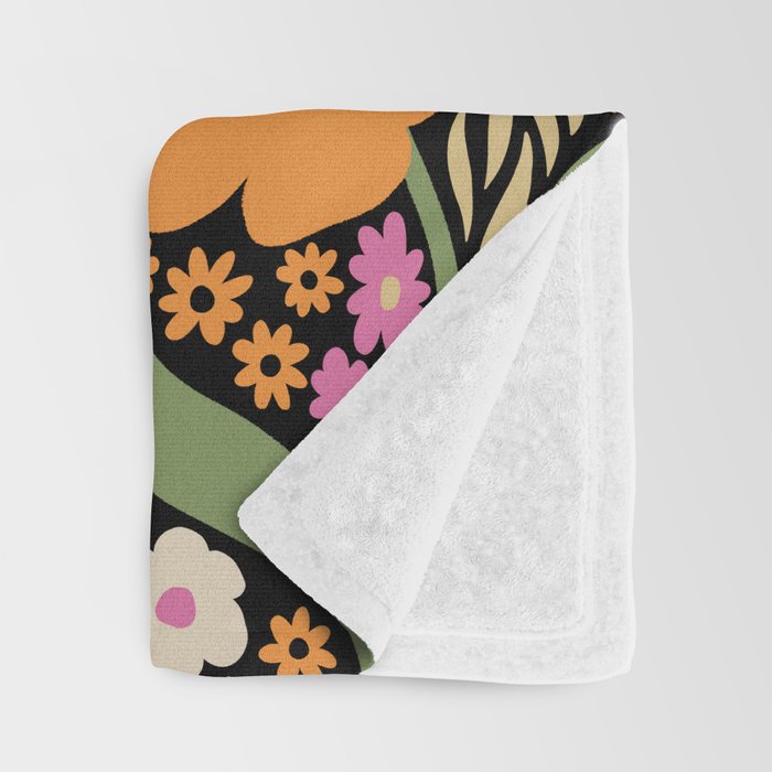 Floral pattern III Throw Blanket Gallery Image 3