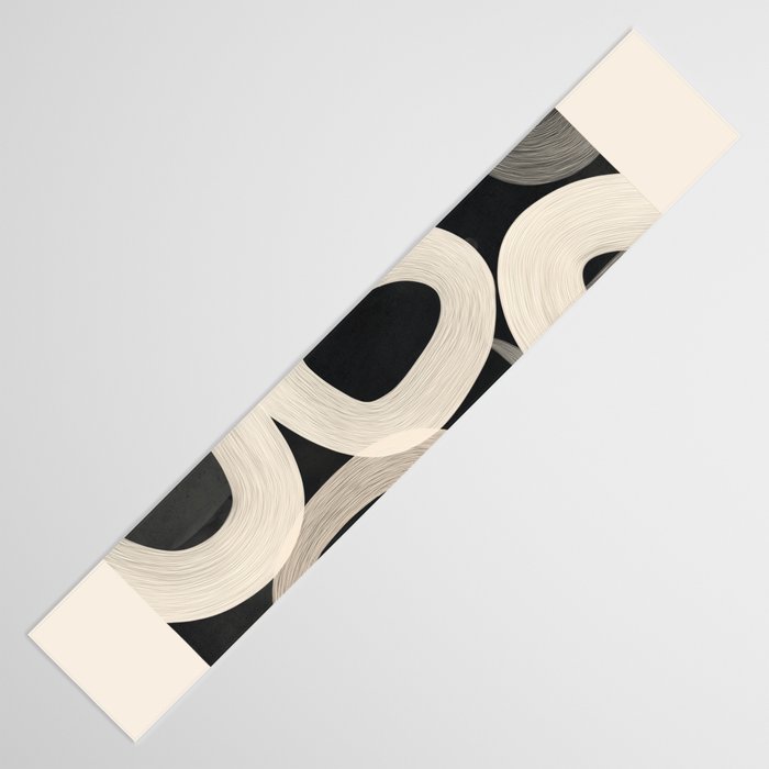 Soft Forms - Abstract Minimalist Line Art Table Runner Gallery Image 3