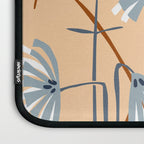 Linocut flower meadow blush Laptop Sleeve Gallery Image 3