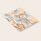 Linocut flower meadow blush Notebook Gallery Image 2