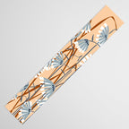 Linocut flower meadow blush Table Runner Gallery Image 3