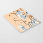 Linocut flower meadow blush Notebook Gallery Image 3