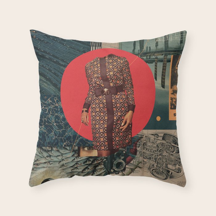 I looked into the Eye of this World Throw Pillow Gallery Image 1
