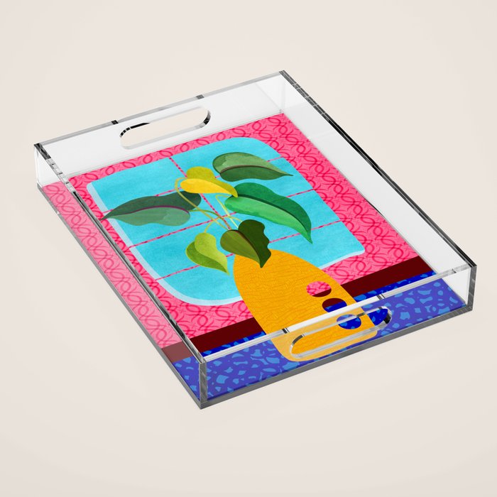 Miami Botanic Still Life Acrylic Tray Gallery Image 1