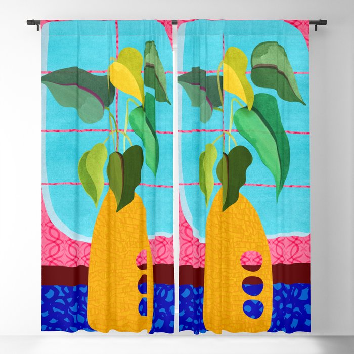 Miami Botanic Still Life Window Curtain Gallery Image 1