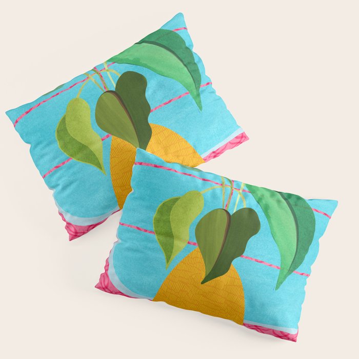 Miami Botanic Still Life Pillow Sham Gallery Image 3