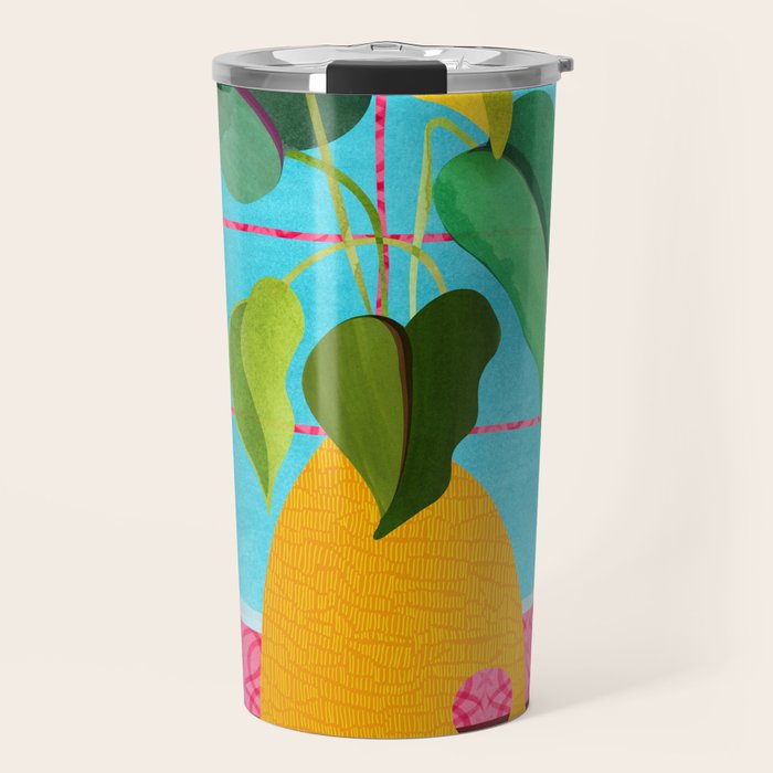 Miami Botanic Still Life Travel Mug Gallery Image 1
