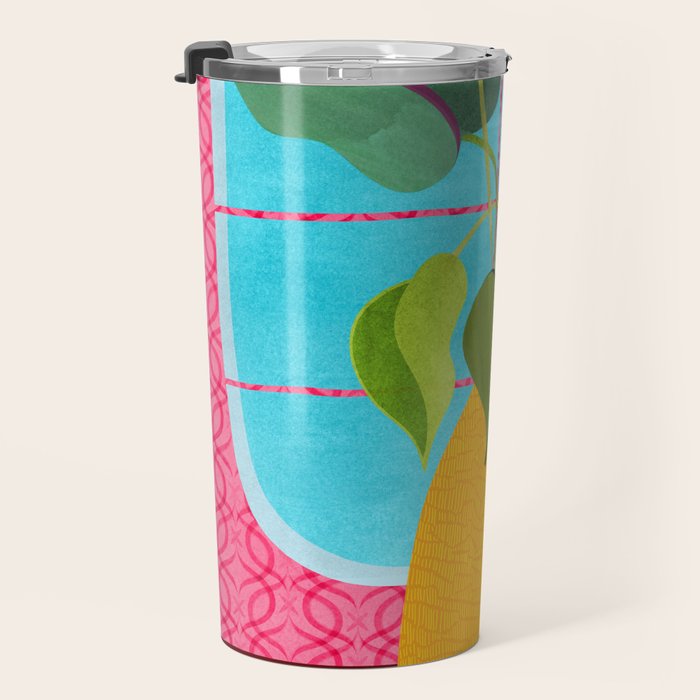 Miami Botanic Still Life Travel Mug Gallery Image 3