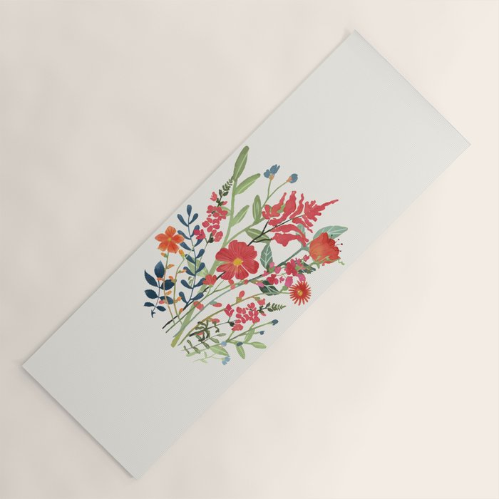 Beautiful Flowers Yoga Mat Gallery Image 1