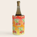 Armadillo and Cactus - Sunset Ombre Background Wine Chiller Gallery Image 2