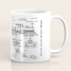 Train Locomotive Patent - Steam Train Art - Blueprint Coffee Mug Gallery Image 1
