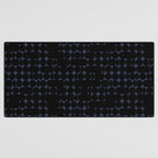 Midcentury modern geometric 01 black Desk Mat Gallery Image 3