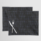 Midcentury modern geometric 01 black Placemat Gallery Image 1