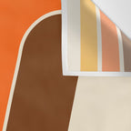 Retro 70s Stripe Colorful Rainbow 521 Wall Tapestry Gallery Image 3