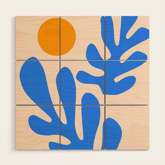 Henri Matisse - Leaves - Blue Wood Wall Art Gallery Image 1