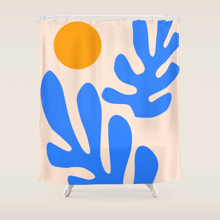 Henri Matisse - Leaves - Blue Shower Curtain Gallery Image 1