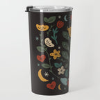 Folk Floral | Fall Colors Travel Mug Gallery Image 3