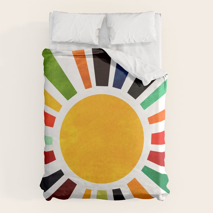 Sun Retro Art Duvet Cover Gallery Image 6