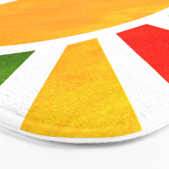 Sun Retro Art Bath Mat Gallery Image 3