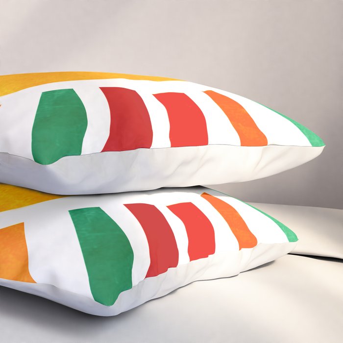 Sun Retro Art Pillow Sham Gallery Image 3